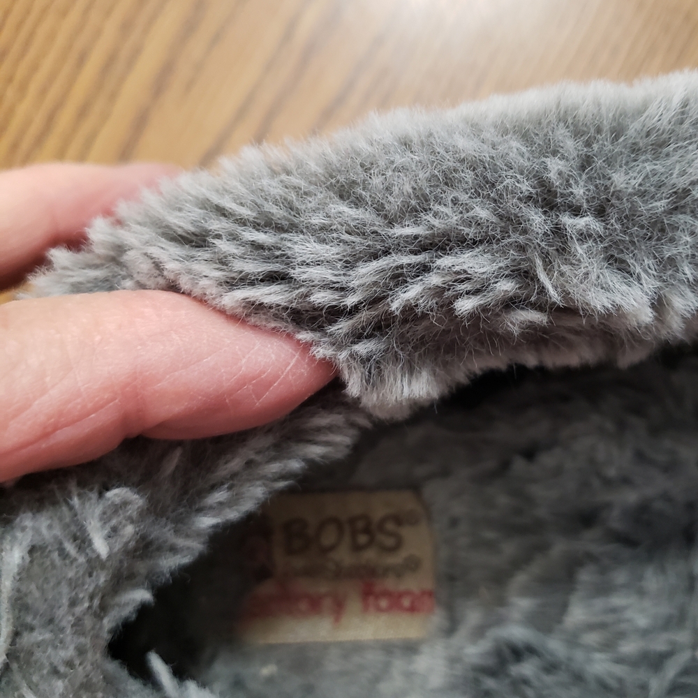 Bobs Black Cat Embroidered Faux-Fur Lined Slip-On Slippers - Picture 7 of 8